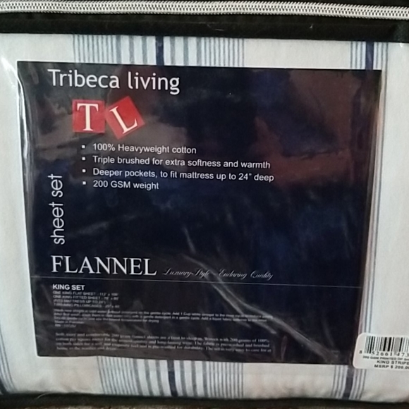 Flannel king Set Deep Pockets - Picture 1 of 2